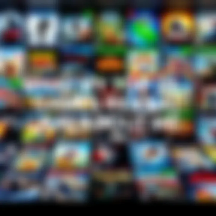 Favorite video games display A collection of video game covers showcasing a variety of genres, reflecting personal gaming preferences.