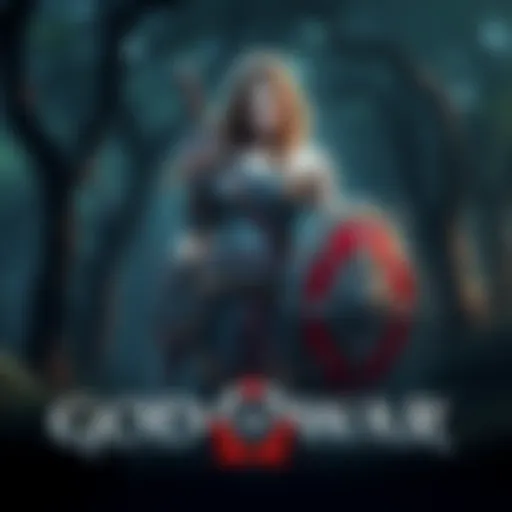 Faye in God of War Faye, a warrior woman with long hair, stands confidently holding a shield and weapon, set in a mystical forest, hinting at her role as a protagonist in a new game.