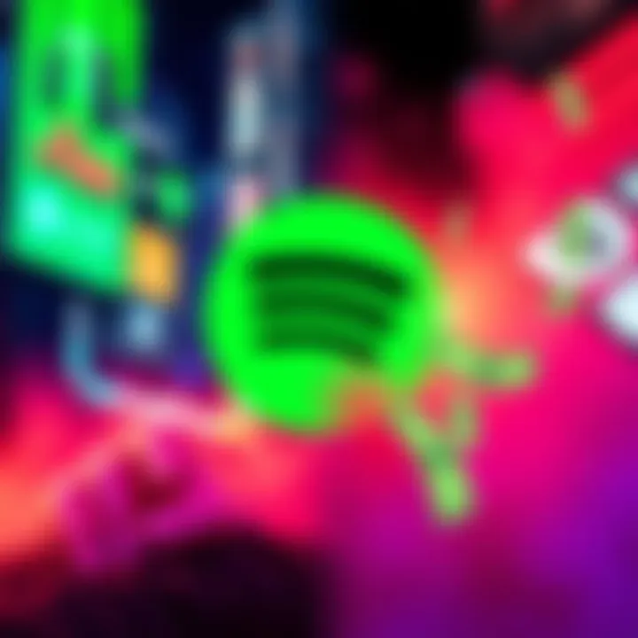 Faze logo alongside a graphic of a Spotify logo, with money symbols indicating the $400K deal in question