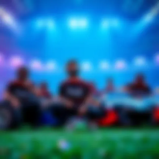 FaZe Clan members preparing for a Rocket League match, showcasing their team uniform and enthusiasm.