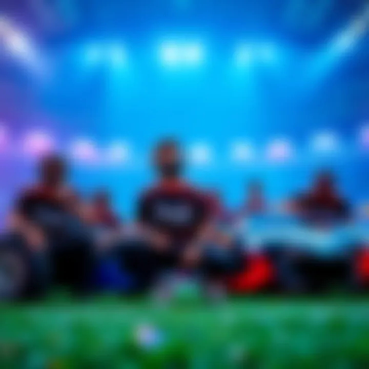 FaZe Clan Rocket League Team FaZe Clan members preparing for a Rocket League match, showcasing their team uniform and enthusiasm.