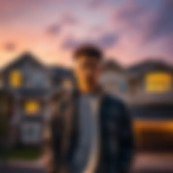 FaZe Rug stands in front of several houses, showcasing his real estate properties.