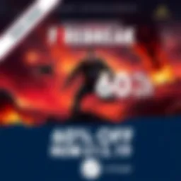 Promotional graphic showing FBC: Firebreak game with a 60% discount offer and the price £13.19 on Steam