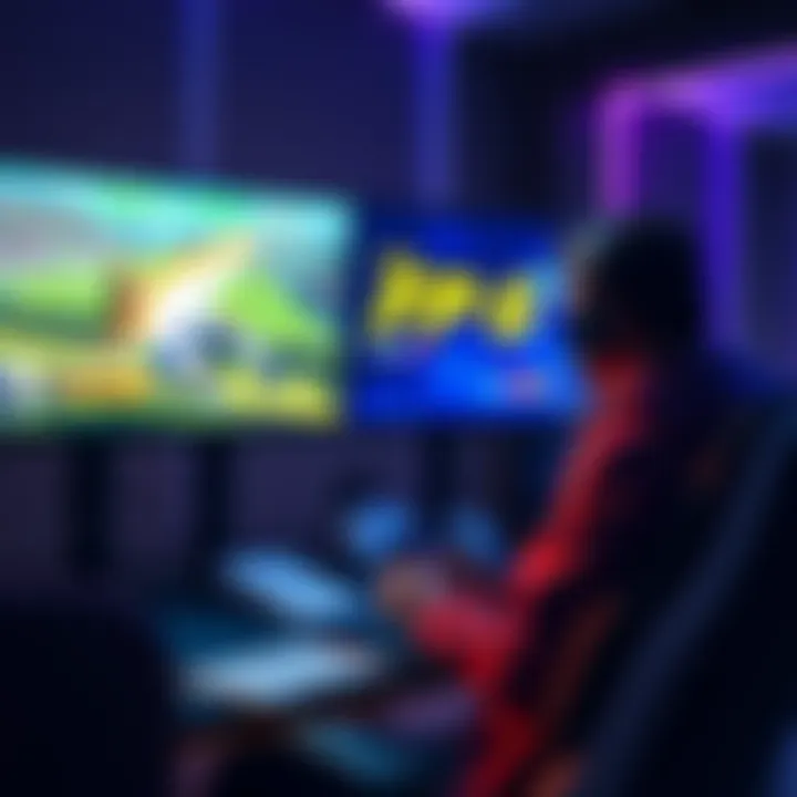 A gamer sits in front of a screen displaying FC6 gameplay with notes and tips nearby