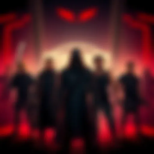 Fear and his crew standing together, showing strong support for Hasan during a surprising event.