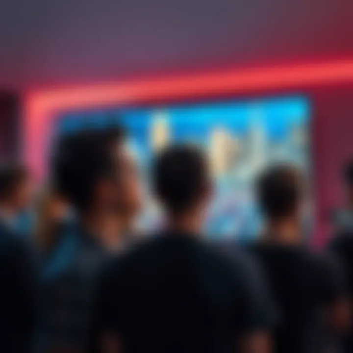 A group of people looking anxious while watching news on TV, reflecting the fear of uncertainty in modern life.