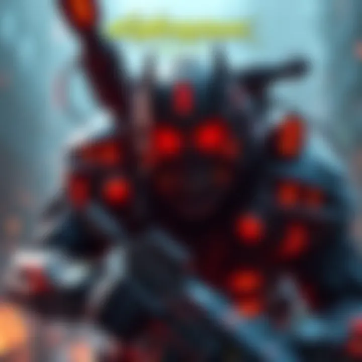 A powerful cybernetic character from Cyberpunk 2077 dominating the battlefield, instilling fear in enemies