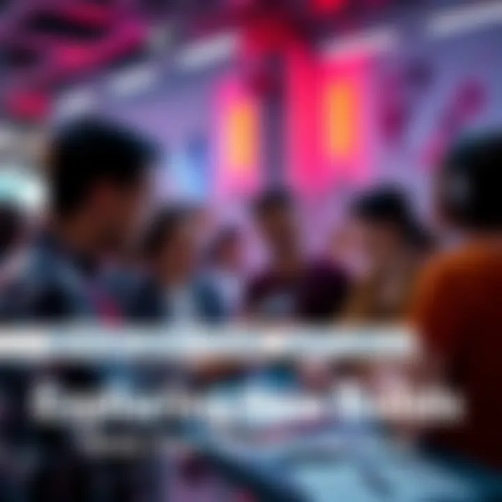 Group of people discussing a tech build with ideas and suggestions