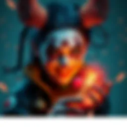 Artistic representation of a female trickster character symbolizing 'The Other Me' project by Dvveet, highlighting her playful and cunning nature.