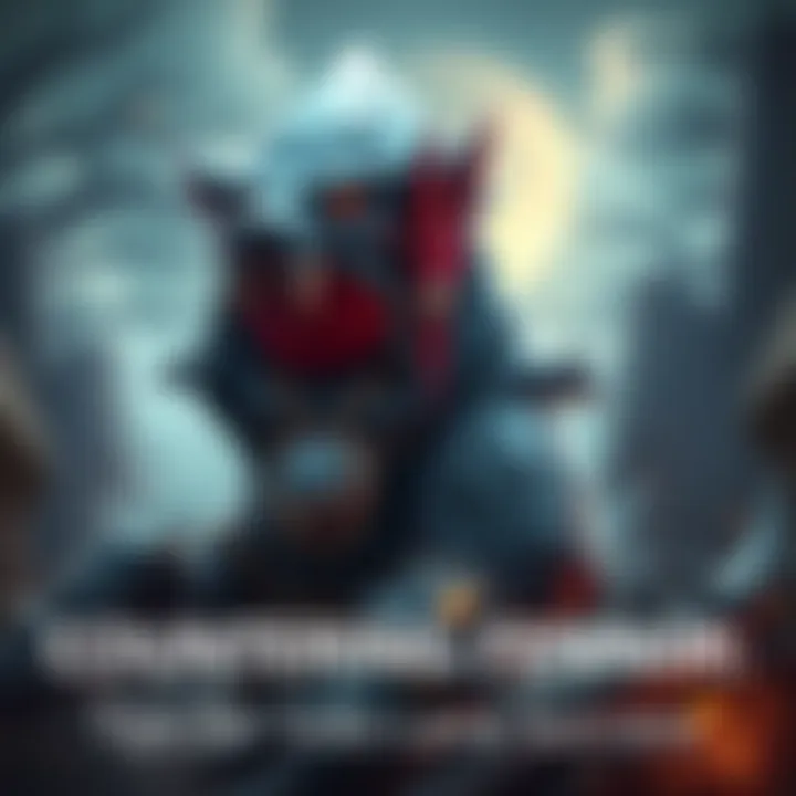 Fenrir in Solo Lane A character resembling a fierce wolf warrior stands in a solo lane, preparing to engage in battle.