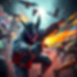 A gamer accomplishing a 5 hit combo in a fast-paced action game, showcasing excitement and skill.