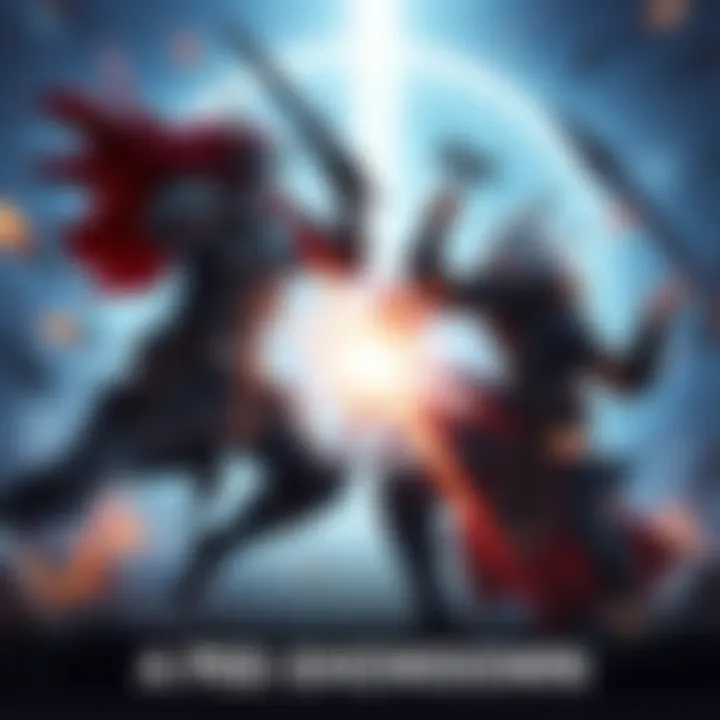 Ferro IV and Anvil 1 characters engaged in a PvE fight, showcasing their skills and tactics in a dynamic gaming environment.