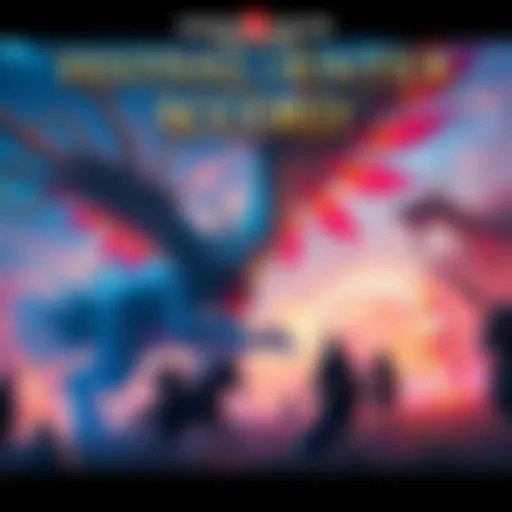 A vibrant scene from the Festival of Accord in Monster Hunter Wilds featuring new quests, colorful monsters, and festive activities.