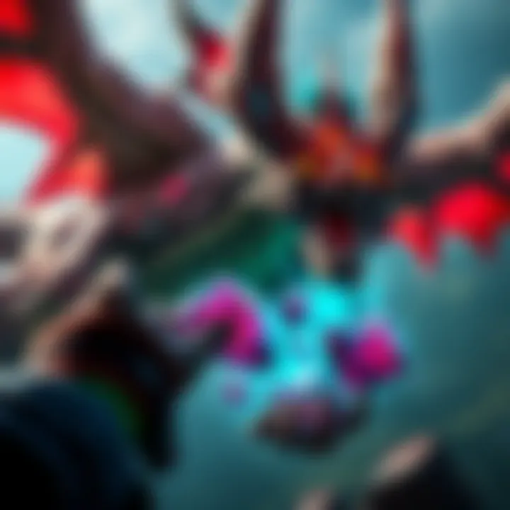 A player collecting fey wyvern gems from a defeated Kulu-ya-ku in Monster Hunter.