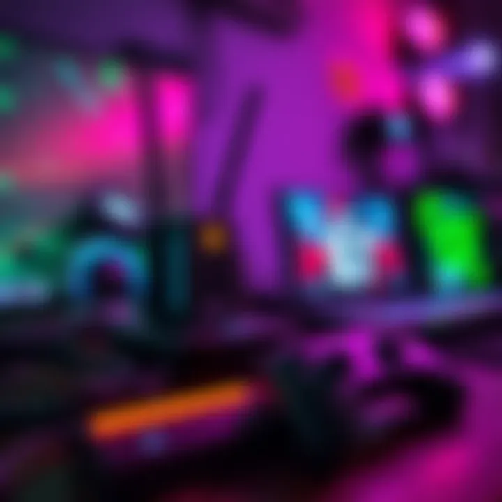 A close-up of a gaming setup showing a fiber optic modem and an Xbox, illustrating a 61ms ping issue