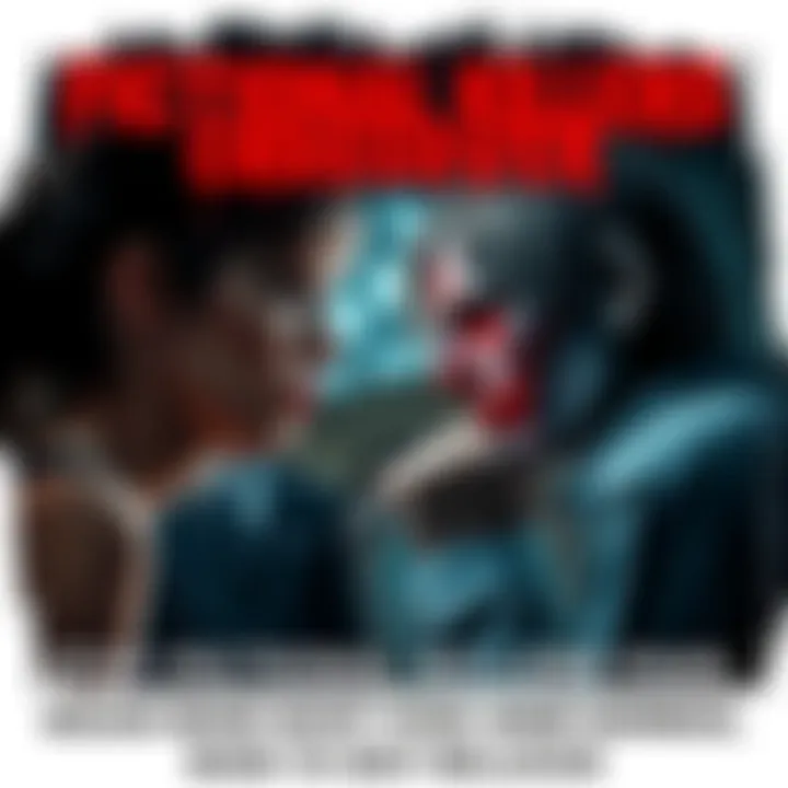 Fictional Killers Crossover Collage of iconic fictional killers like Regan MacNeil and Norman Bates facing off in a chilling setting.