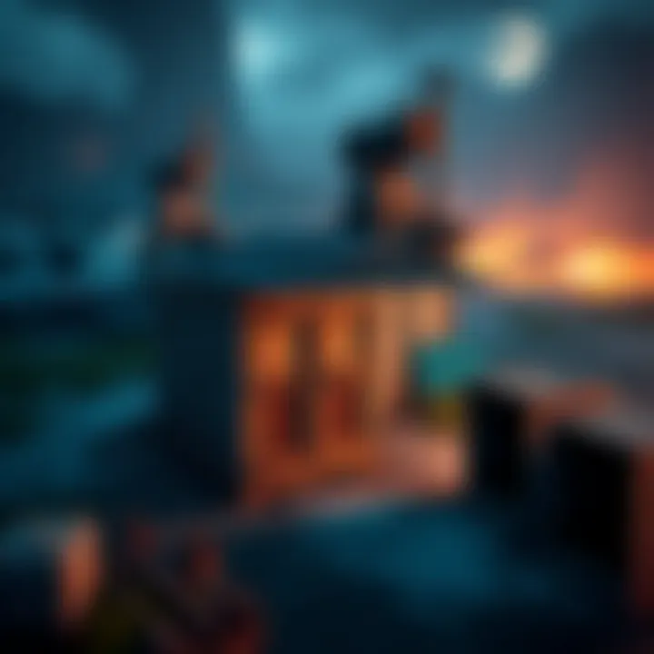 Field Crate Next to Depot A Field Crate located beside a Depot in a game environment, showing the contrast between the crate and the surrounding area.