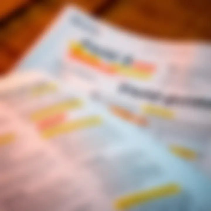 Field guide pages with highlighted text Close-up of field guide pages showing highlighted sections and notes, indicating discrepancies and discussions among people