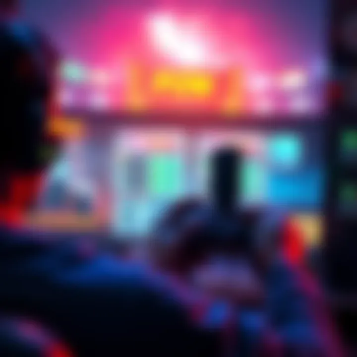 A gamer adjusting the Field of View settings on a screen to enhance gameplay performance