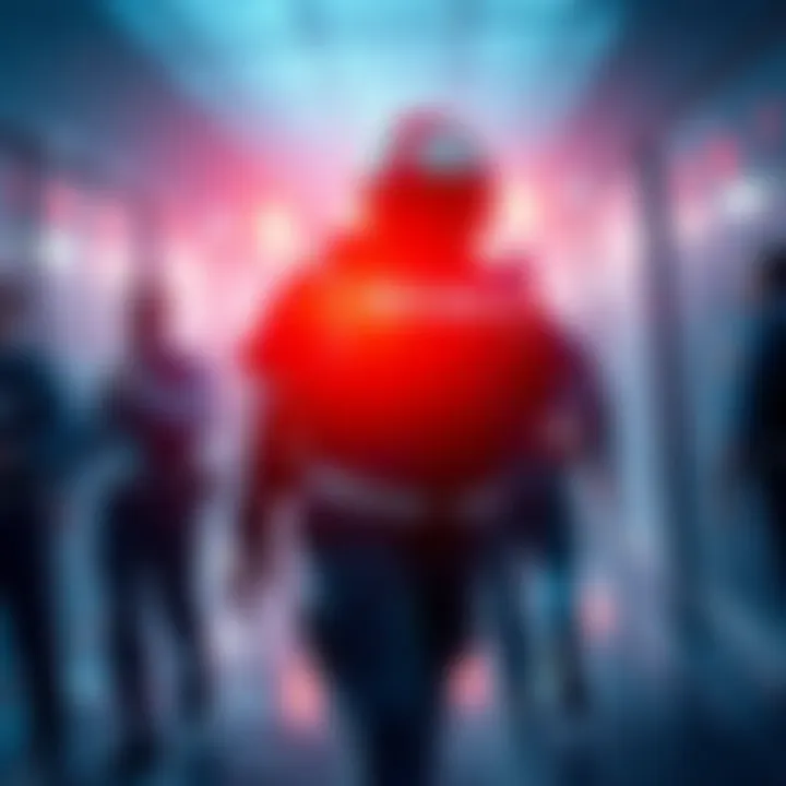 FIFA security personnel escorting Plaqueboymax away from the match event