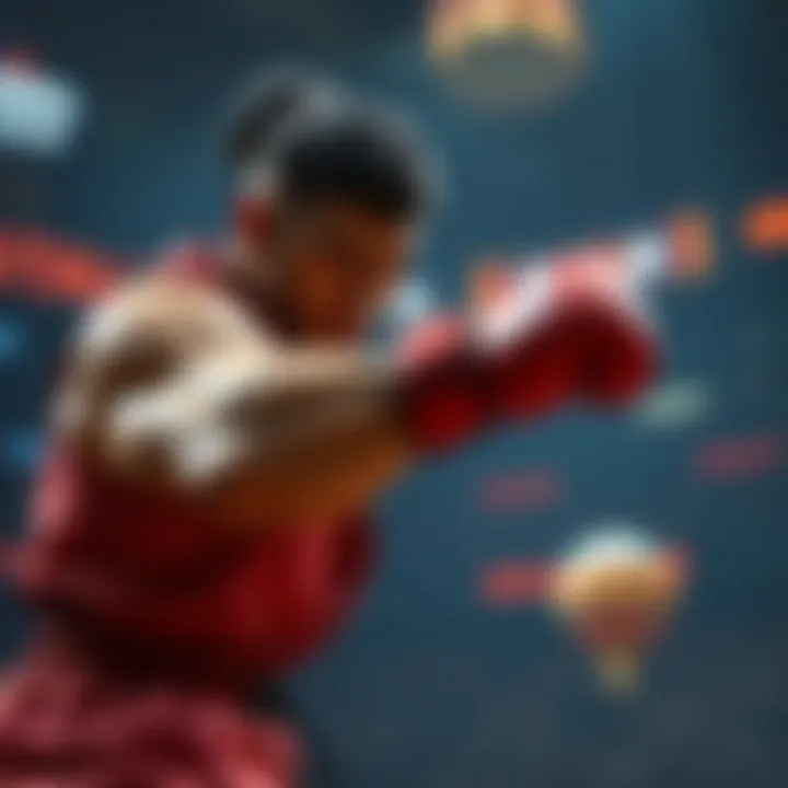 A character in a game is positioned to deliver a quick punch, showcasing the tension in their muscles and readiness to strike.