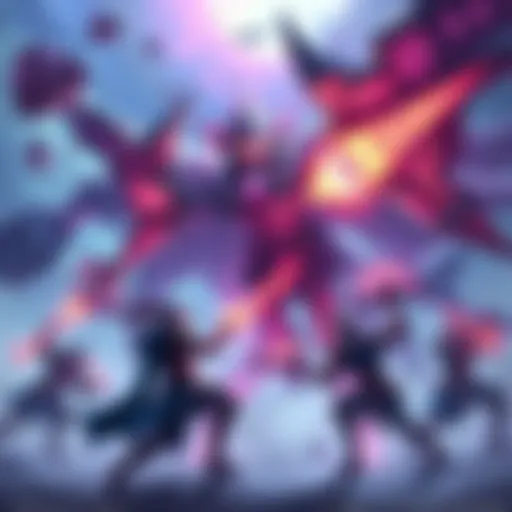 Fighting Necrophos Players battling the 27/0 Necrophos raid boss while dispelling Ghost Shroud