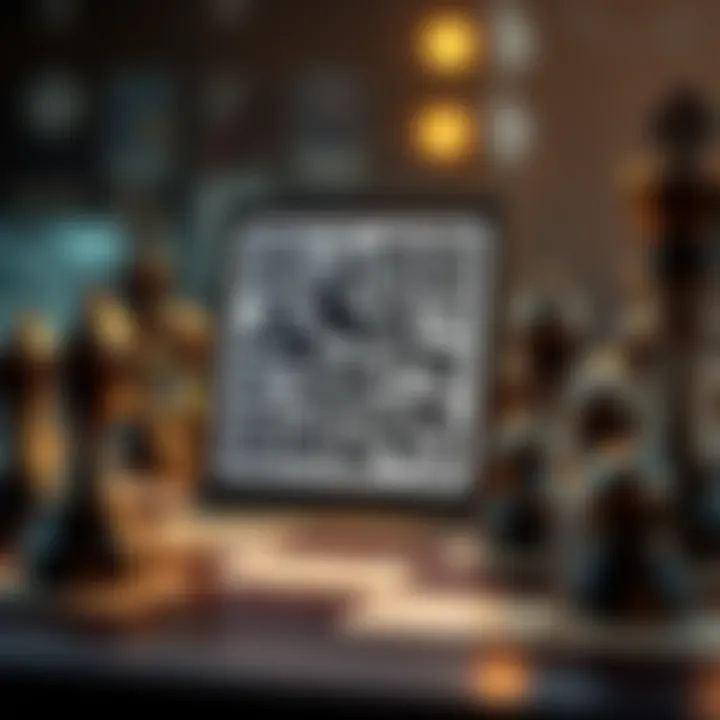 Final Chess Board QR Code A close-up view of a QR code displayed on a chess board, surrounded by chess pieces.