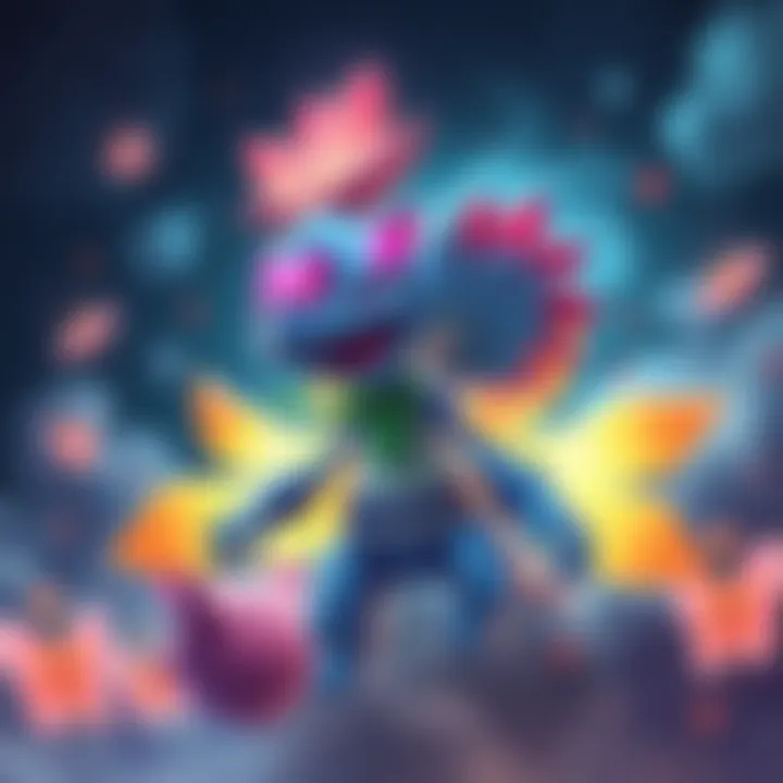 Final Evolution of Florabound Promise Character showcasing final evolution with vibrant abilities and design elements.