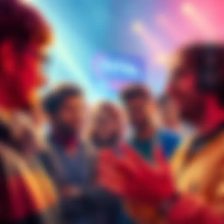 A group of fans discussing their views on the ending of Final Transmission, showing mixed emotions.