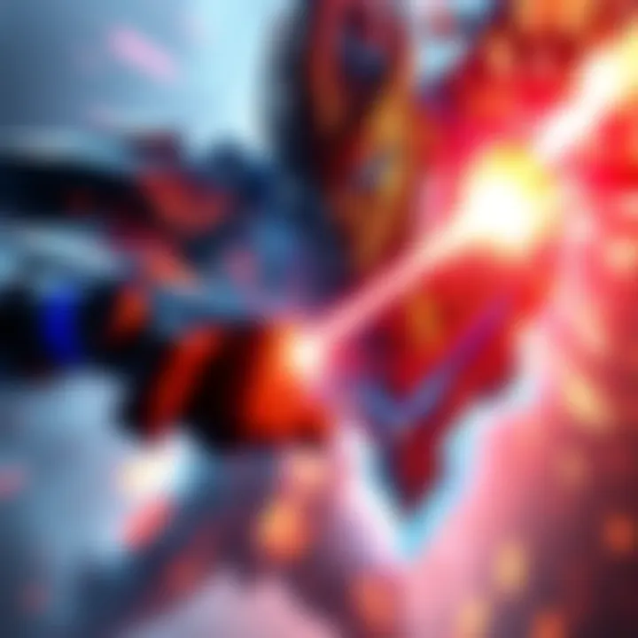 A character facing off against the final boss during a thrilling phase 2 attack, showcasing dynamic movements and bright energy effects.