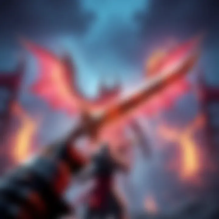 A player uses the Two Dragons Sword to defeat the DLC Final Boss quickly in a game setting