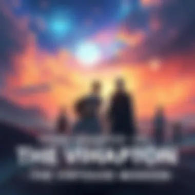 A scene depicting the climax of The Virtuous Mission with characters standing together, reflecting on their journey and looking ahead to the future.