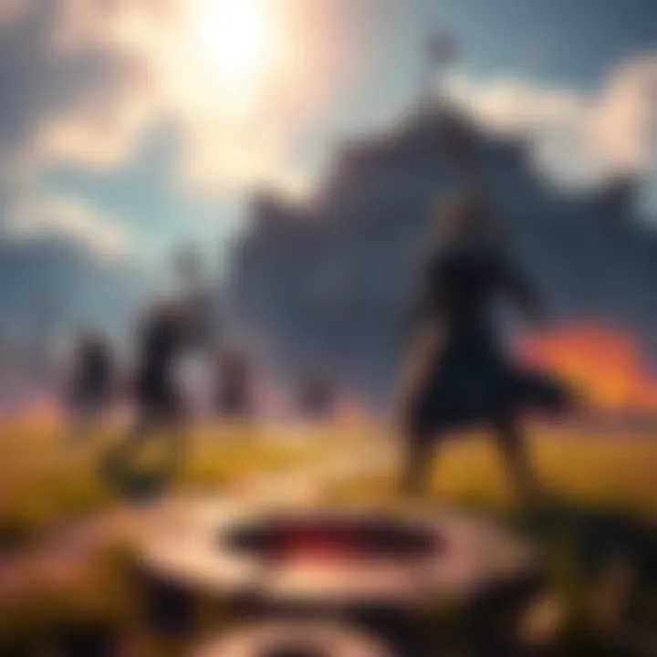 A vibrant scene from Final Fantasy Tactics: Ivalice Chronicles showing characters in a tactical battle setting
