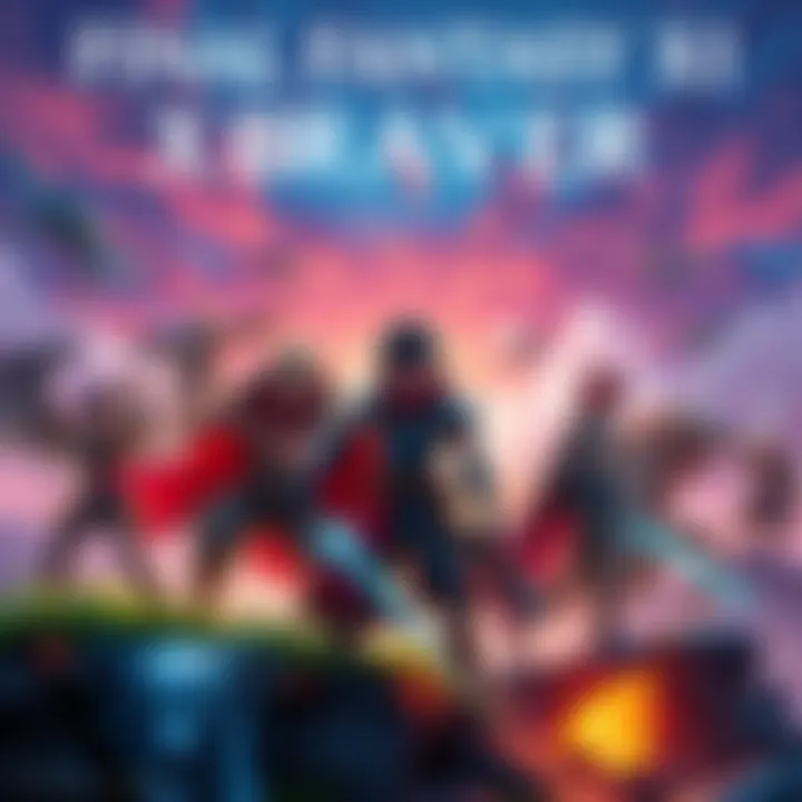 Final Fantasy XI Braver Game Launch A vibrant scene showcasing characters from Final Fantasy XI Braver, ready for action in a fantasy world.