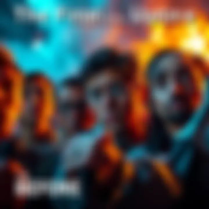 A tense moment captured just before a tragic event, showing intense expressions on people's faces as they react to the impending danger.