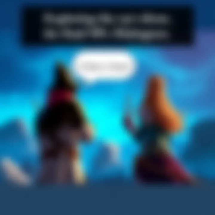 A scene from a JRPG showing a character with a speech bubble indicating standard dialogue, representing the conclusion of conversation with a non-player character.