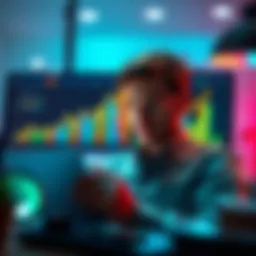 A person reviewing financial charts and planning to increase their budget using The Knight's Iri add-on.