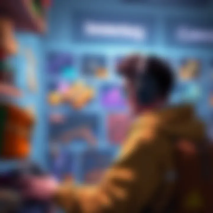 Finding Camos in Inventory A gamer looking at their inventory screen, searching for camos among various items.