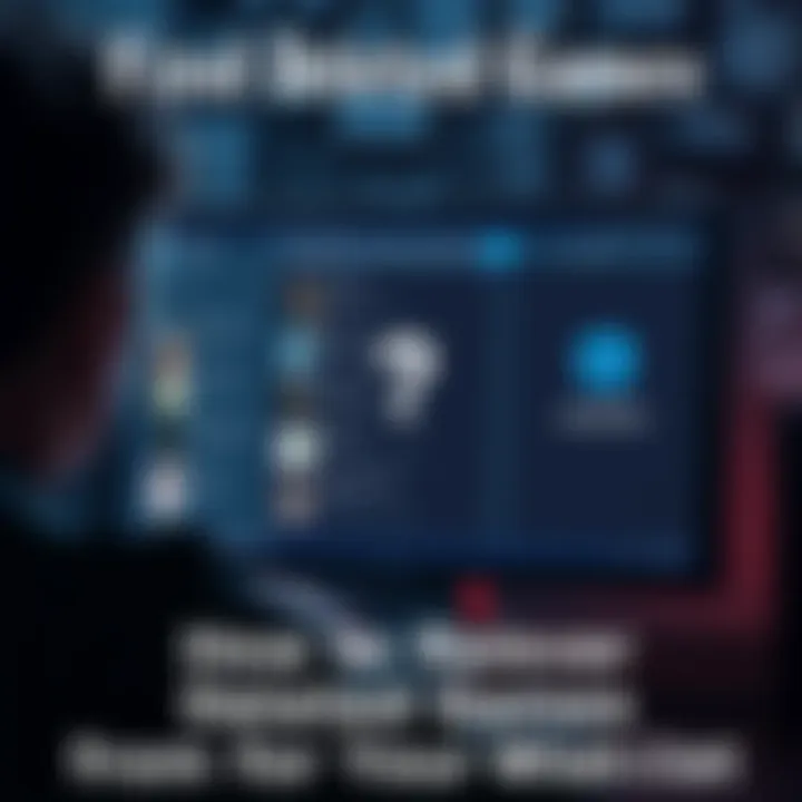 A person looking at a computer screen with a wishlist of games and a question mark, symbolizing the search for removed titles.