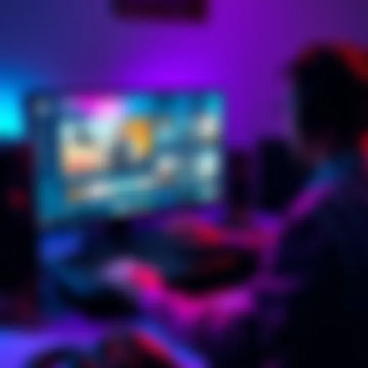 A person using a Steam Deck to download games from various sources, showcasing an emulator interface.