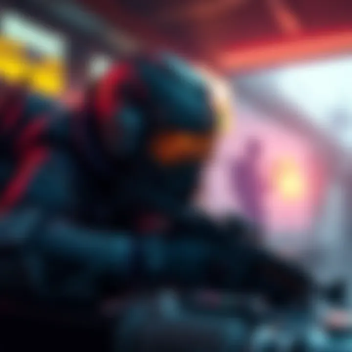 Finding Survivor Augment BP and Defensive MK 3 A character searching for the Survivor Augment BP and Defensive MK 3 in a gaming environment, showcasing various tools and strategies.