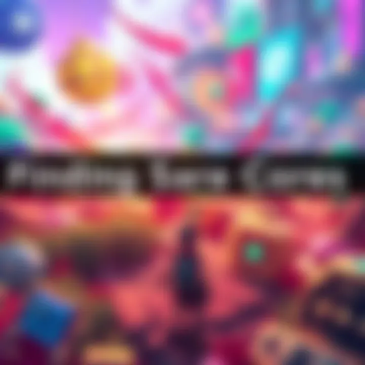 Player searching for anniversary cores in a colorful game world during an event