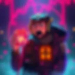 Chance of Finding Norfleets A gaming character excitedly holding two rare items with a colorful background representing RNG mechanics