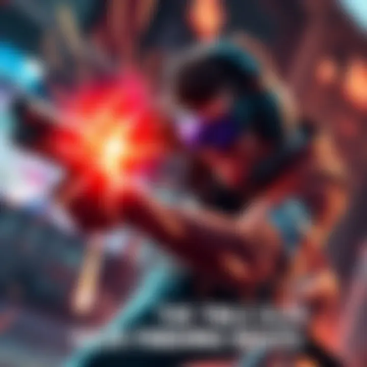 A gamer skillfully performing a finishing combo move during a match, showcasing intense focus and excitement