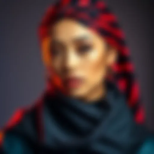Fiona Fan confidently wearing a stylish durag, showcasing her bold fashion statement.