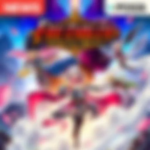 Cover art for Fire Emblem: Fortune's Weave featuring characters in a fantasy setting with vibrant colors and action poses