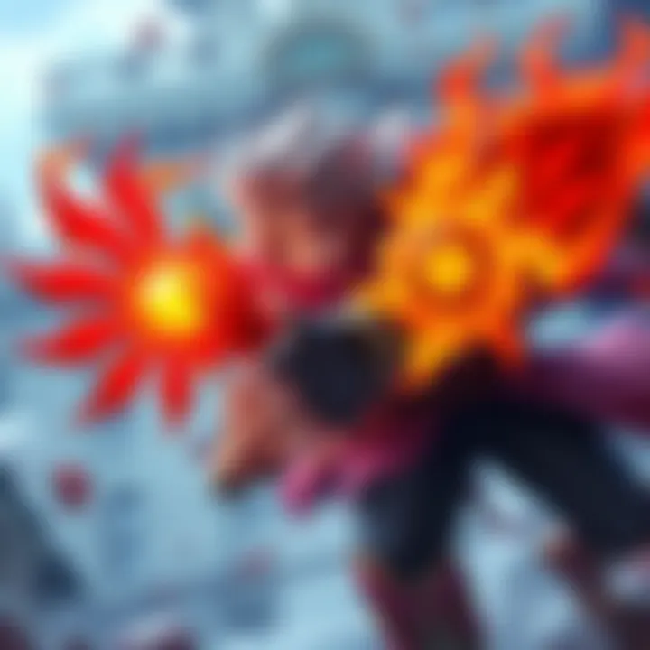 A character wielding the Fire Misericorde, showcasing critical hit damage boosts with the Ash of War and talismans in an action-packed scene.