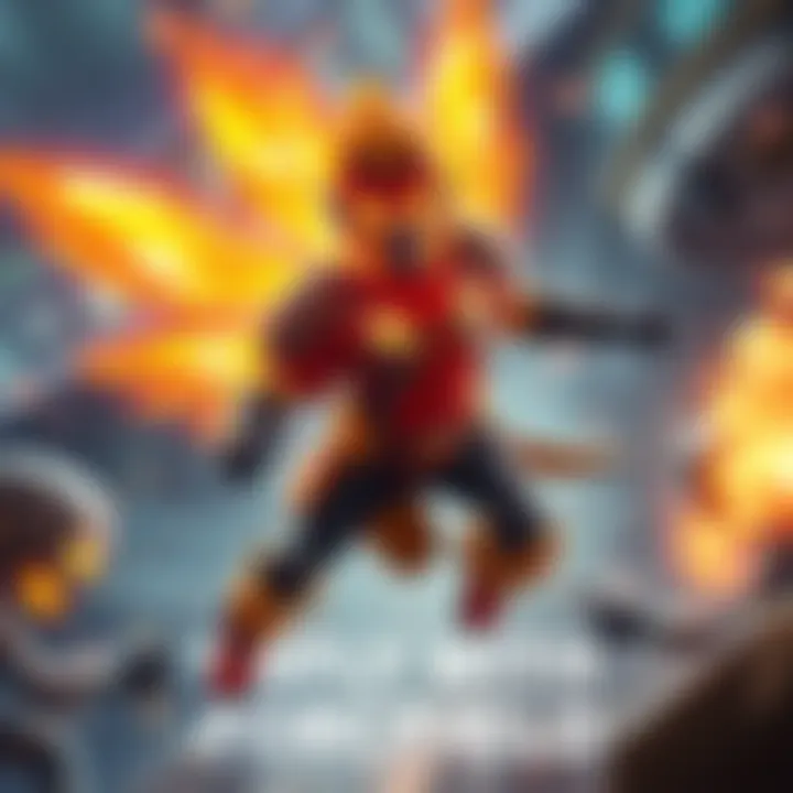 Firefly with Forcefield A digital illustration of a Firefly character enhanced with a protective forcefield and improved speed features in a game setting, showcasing its defensive capabilities and dynamic movement.