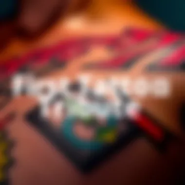 A close-up of a new tattoo that symbolizes a favorite hero, featuring bold lines and vibrant colors.