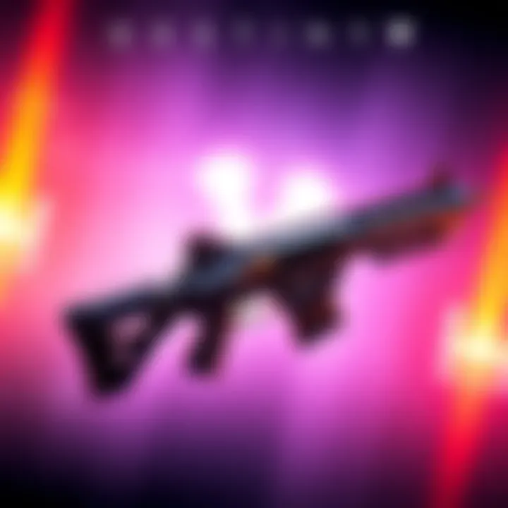 A Tier 5 weapon from Destiny displayed with a vibrant background, highlighting its features and details.